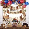 Caaerttply Western Cowboy Happy Birthday Backdrop for Photography Wild West