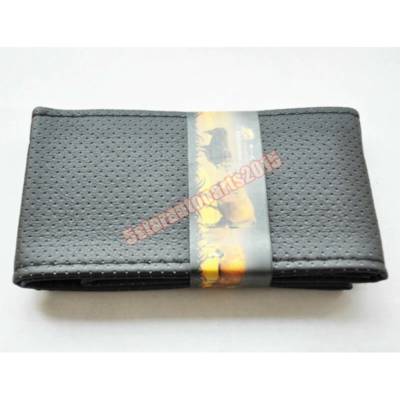 Unbranded DIY PU Leather Soft Steering Wheel Cover With Needles