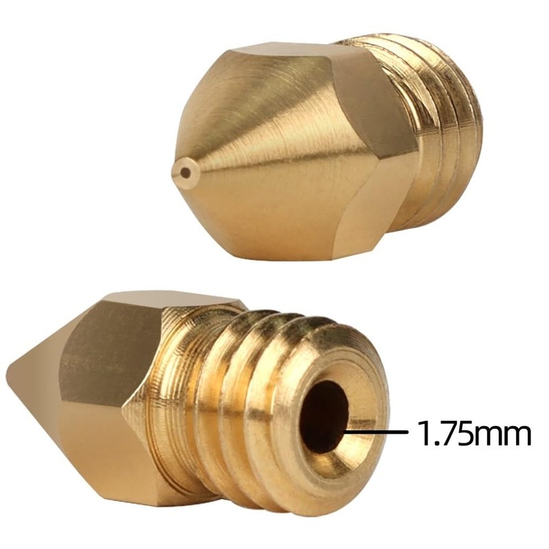 SIUTEC® Premium MK8 Brass / Brass Nozzle Set of 3
