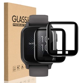 HEYUS [2 Pack] Screen Protector Compatible with Garmin Venu Sq, 3D Curved Full Coverage Black Edge Anti-Scratch Anti-Bubble HD Clear Flexible Protective Film for Venu Sq Music