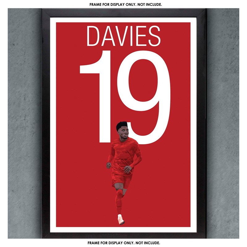 Alphonso Davies Poster - Bayern Munich Soccer Art