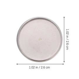 EXCEART 20Pcs Brooch Clasps Pin Disk Base Pad Bezel Blank Cabochons Trays Backs Bar for Badge Corsage Name Tags and Jewelry Craft Making (25mm)