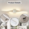Joossnwell Brushed Nickel Vanity Light for Bathroom Light Fixtures Modern