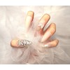 [In-store special discount]Pink puffy full stone handmade nail tips -