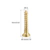 sourcing map Wood Screws M2.5 x 16mm Slotted Flat Head