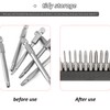 Pack of 5 Bit Holder Screwdriver Head Storage Plastic 12