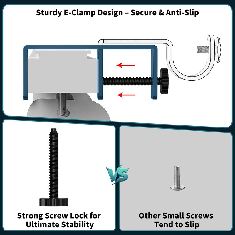 Over Blinds Curtain Rod Brackets for 1–2" Headrail Depth, Black