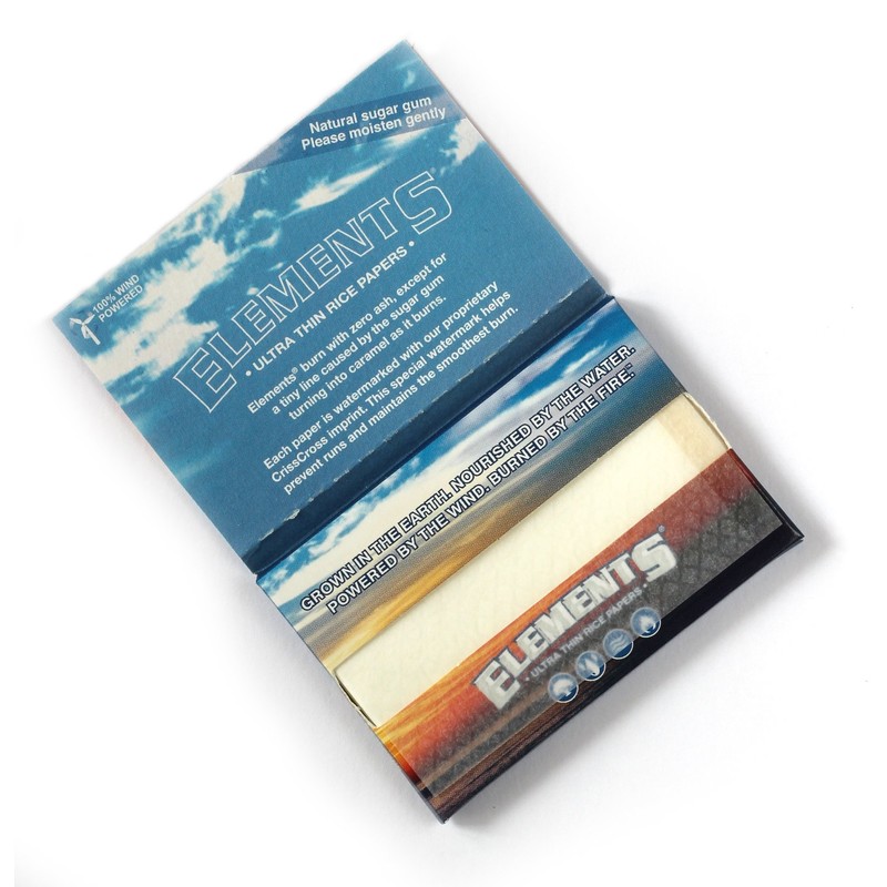 1 box (25 packs) x ELEMENTS Ultra Thin Rice paper