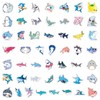 Generic 50Pcs Cool Waterproof Shark Stickers for Kids, Vinyl Decals