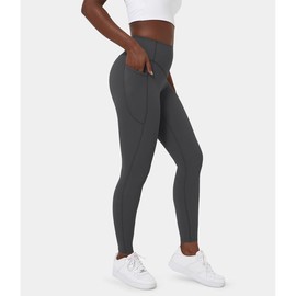 Halara UltraSculpt SoCinched High Waisted Tummy Control Side Pocket Shaping Training Leggings#summer#summervibes#NovaTopFinds#TikTokShopBacktoSchool:_Volcanic Ash_7/8_XL(16)