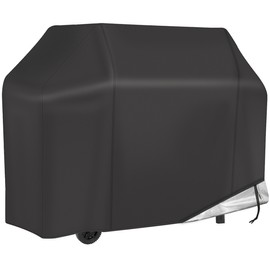 NEXCOVER 58 inch Grill Cover for Outdoor Grill, Waterproof BBQ Cover, Fade Resistant Gas Barbeque Cover, Fits Grill of Weber, Brinkmann, Nexgrill, Black Barbecue Cover.