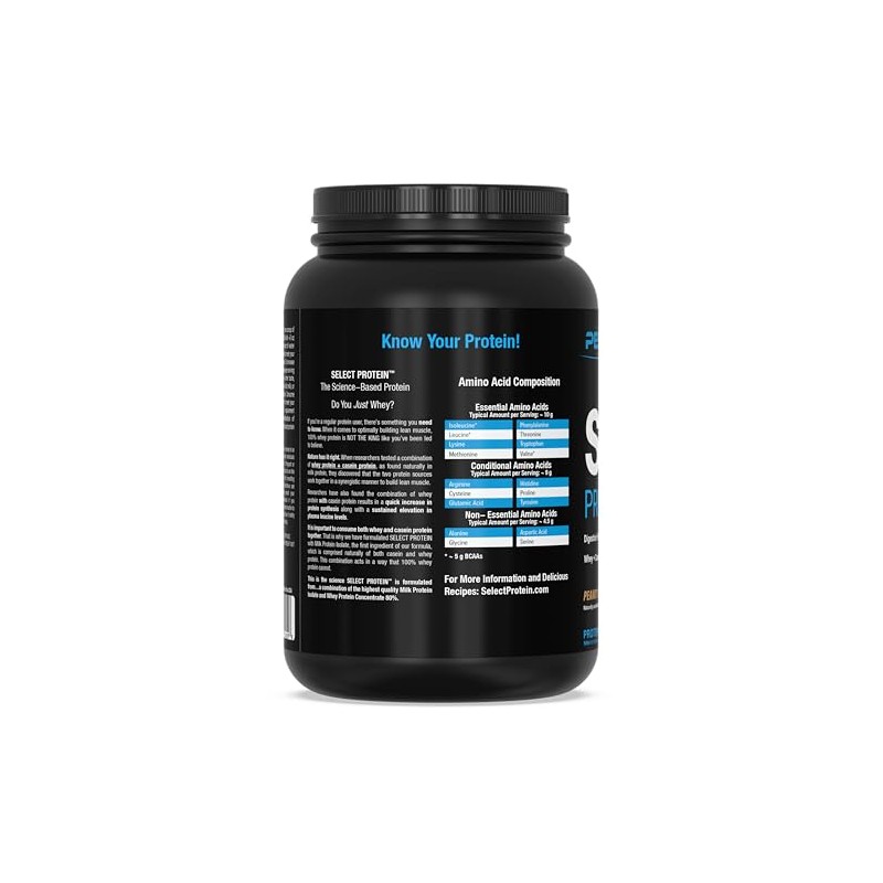 PEScience Select Protein Powder, Peanut Butter Cookie, 27 Serving, Whey