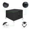 TheElves Fire Pit Cover, Waterproof Square Outdoor Fire Pit Table