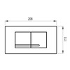 Wisa Kantos Push Plate Glossy White for Wisa XT