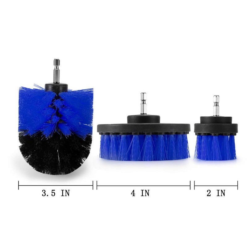 Bond Hardware Set Of 3 Drill Brush Attachment Power Scrubber