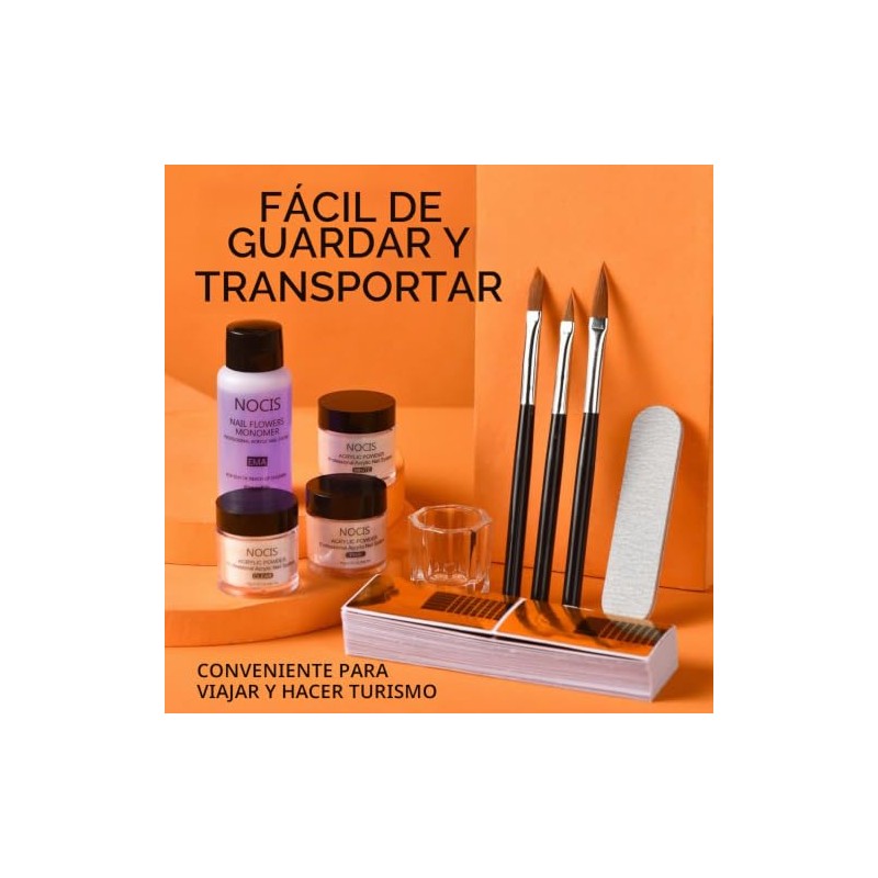 YUMTTY Kit de uñas acrílicas, Polvo acrílico, líquido acrílico, monómero