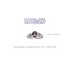 Silvershake 1.35ct. Mystic Fire Topaz White Gold Plated 925 Sterling