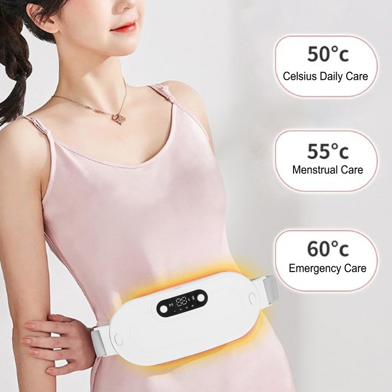 Cordless Waist Heating Belt for Cramps 4 Modes 3 Levels