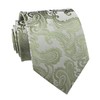 Men Tender Green Paisley Ties Dusty Sage Green Stylish HANDMADE