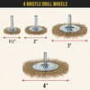 Dura-Gold 12-Piece Abrasive Brass-Coated Wire Wheel, Cup Brush, and End