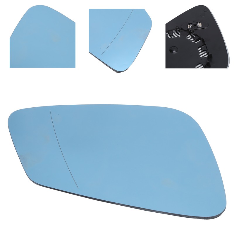 Heated Rearview Mirror Glass Blue Right Replacement for 2 Series