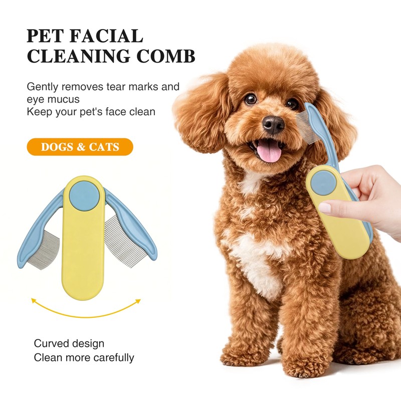 Flea Lice Comb,Professional Eye Comb For Cats & Dogs