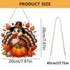 Thanksgiving Hanging Diamond Art Kits for Adults,Acrylic Window Decor