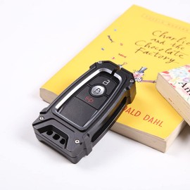 2 fundas para llavero de coche compatibles con Ford Maverick 2022 Aunginsy de protección completa de aleación de metal de aluminio, funda para llavero de llavero, protector de llavero, accesorios de