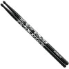 TAMA 5B Drum Sticks Oak Black Skull Painted Stick