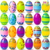 JOYIN 24 x 8 cm Printed Easter Eggs, Empty Easter