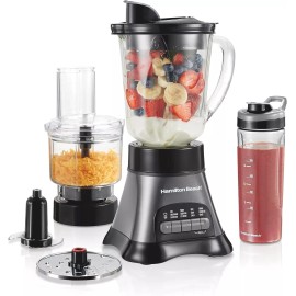 Hamilton Beach Blender for Shakes and Smoothies & Food Processor Combo