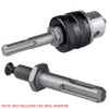 Gasea 3Pcs Drill Chuck Adapter Connecting Extension Rod to 1/2-20UNF