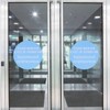 2 Sets Warning Wall Sticker Public Places Warning Sign for