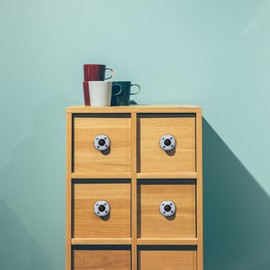 NAKUPENDA Pack of 6 Cabinet Knobs, Ceramic Furniture Knobs, Vintage Drawer Knobs, Knobs, Handles, Ceramic Furniture Handle for Kitchen Cabinets (White)