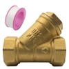 Y Strainer 3/4 Brass Sediment Filter Attachment Water Filter with