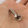 E-outstanding D Ring Hinged Screw 2PCS 1/4-20 Thread D-Ring Stainless