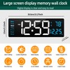 LEIKE 16" Large Digital Wall Clock Timer,Remote Control,2 Alarms, LED