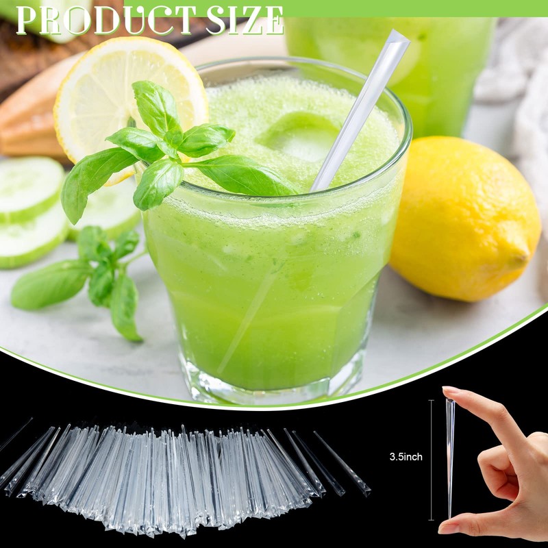 5000 Pieces 3.54 Inch Prism Picks Clear Triangular Plastic Cocktail