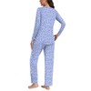 Anyhold Plus Size Womens Fall 2 Piece Pajama Sets Long