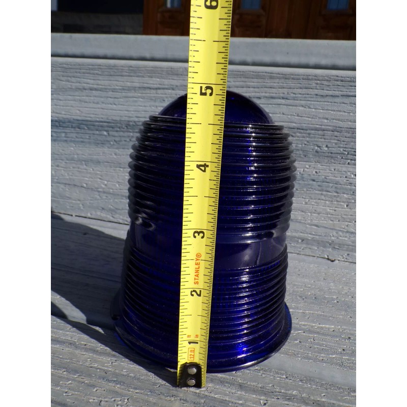 Crouse Hinds Cobalt Blue Airport Runway Glass Globe Markers Light