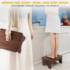 Wooden Step Stool, 6.5'' One Step Stool for Adults,Wooden Beside