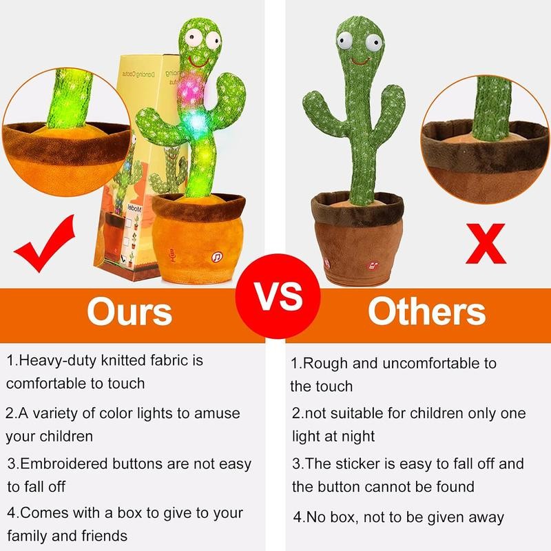 Dancing Cactus Toys,Talking Mimicking Singing Repeats What You Say:_Dancing Donkey