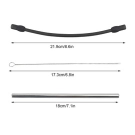 Tubo de Repuesto para Cafetera con Cepillo de Limpieza, Kit de Manguera de Leche de Silicona de Acero Inoxidable para, para Cafeteras