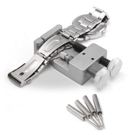 LLFAU New Metal Watch Band Strap Link Pin Remover Remove Repair Tool Kit for Watchmakers with 4 Extra Pins