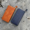 jxleichi Men's Long Wallet, Large Capacity, Genuine Leather, YKK Zipper,