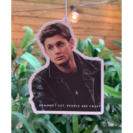 Dean Winchester Car Air Freshener | Sandalwood Scented | Supernatural Gifts | Funny Novelty Gifts | Jensn Ackles