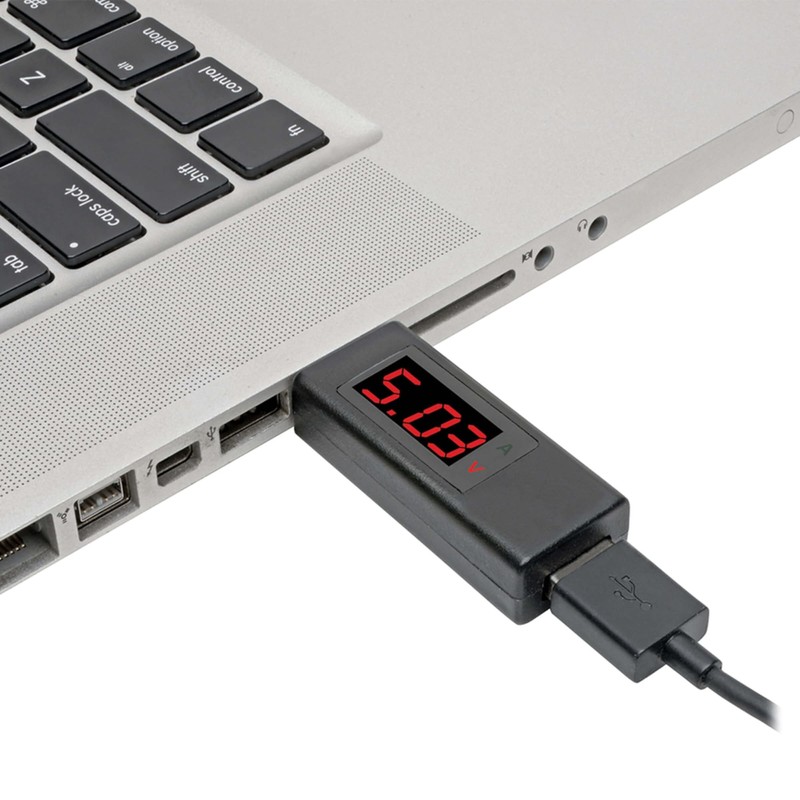 Tripp Lite USB-A Voltage & Current Tester Kit W/LCD Screen