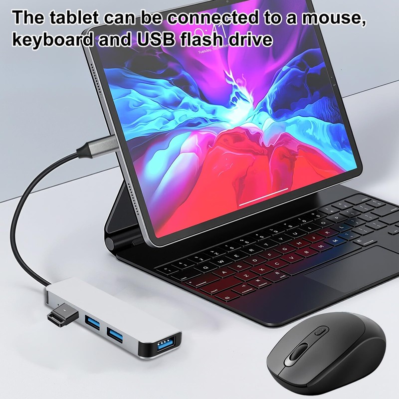 USB Hub, 4 USB, 5 Gbps, 4 in 1 USB