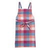 Lep 418901 Habituel Apron, Pink, Gingham Check, Length 28.7 inches