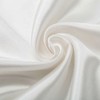2Pcs Mulberry Silk Pillowcase Cover for Hair Charmeuse Hypoallergenic White